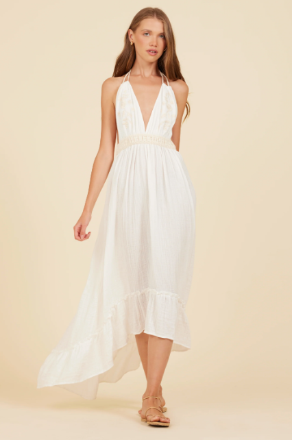 halter embroidered dress Tie – The Barefoot Cottage Need some vintage inspiration? 72791WL Bed Feature|cl:2 Dressers Girls20