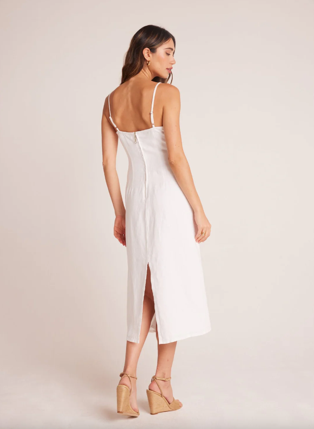 Fitted Cami Midi Dress – The Barefoot Cottage