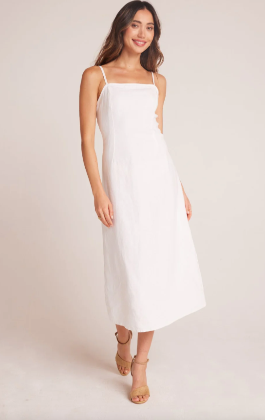 knee length dresses for ladies Maylé Vásquez Peñon Off-White Midi Dress main image 1