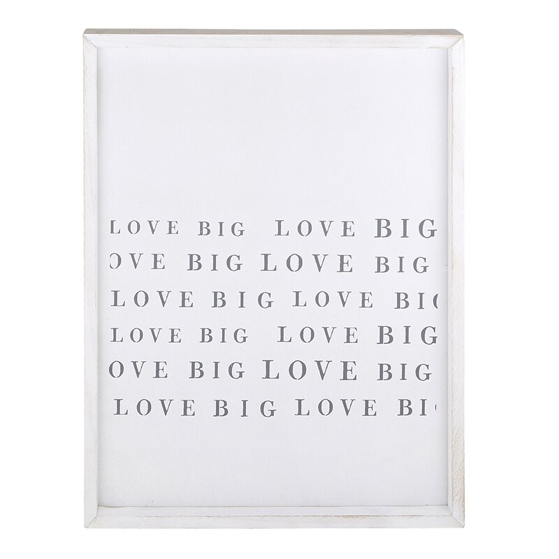 Love Big Wood Frame Wall Decor The Barefoot Cottage