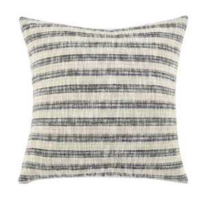 Linna Natural Black Stripe Pillow