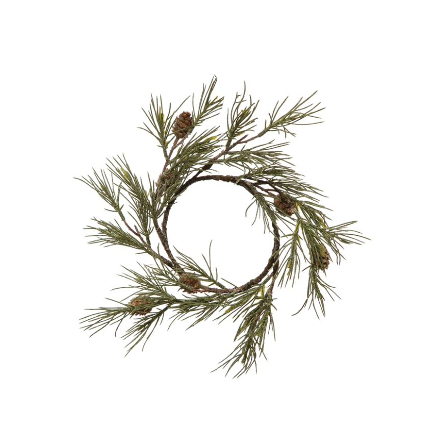 Faux Jack Pine Wreath