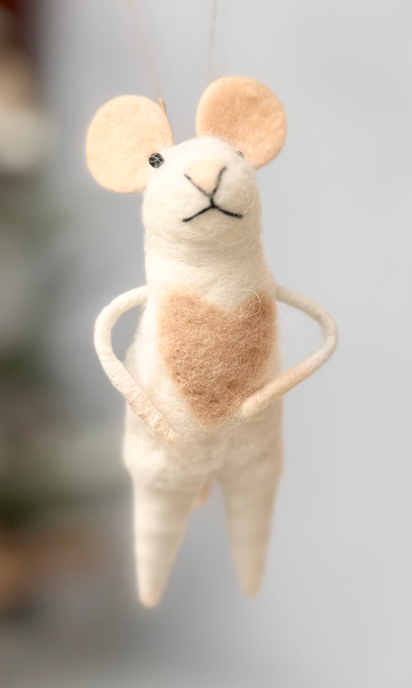 Heartful Mouse Ornament