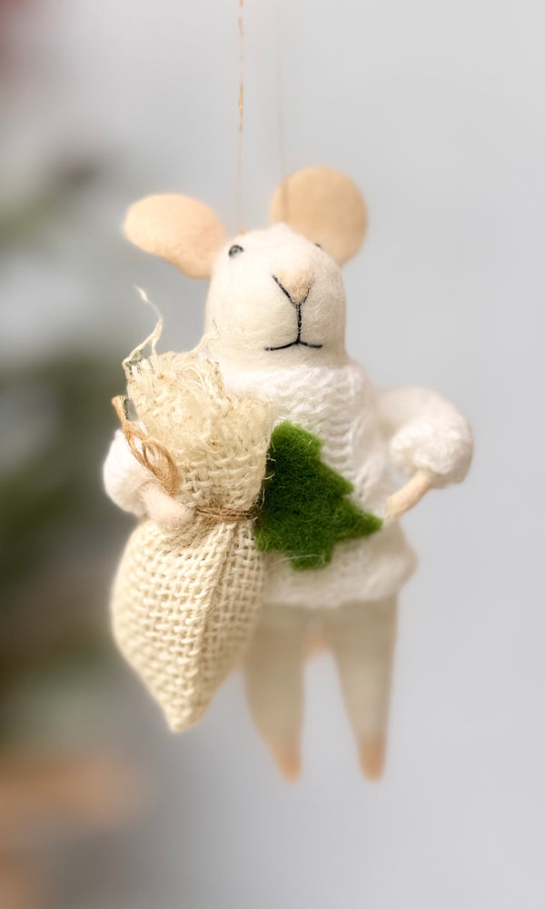 Festive Frankie Mouse Ornament