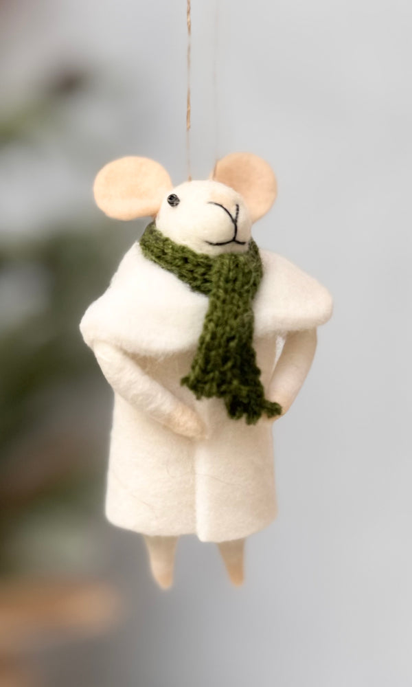 Overcoat Odette Mouse Ornament