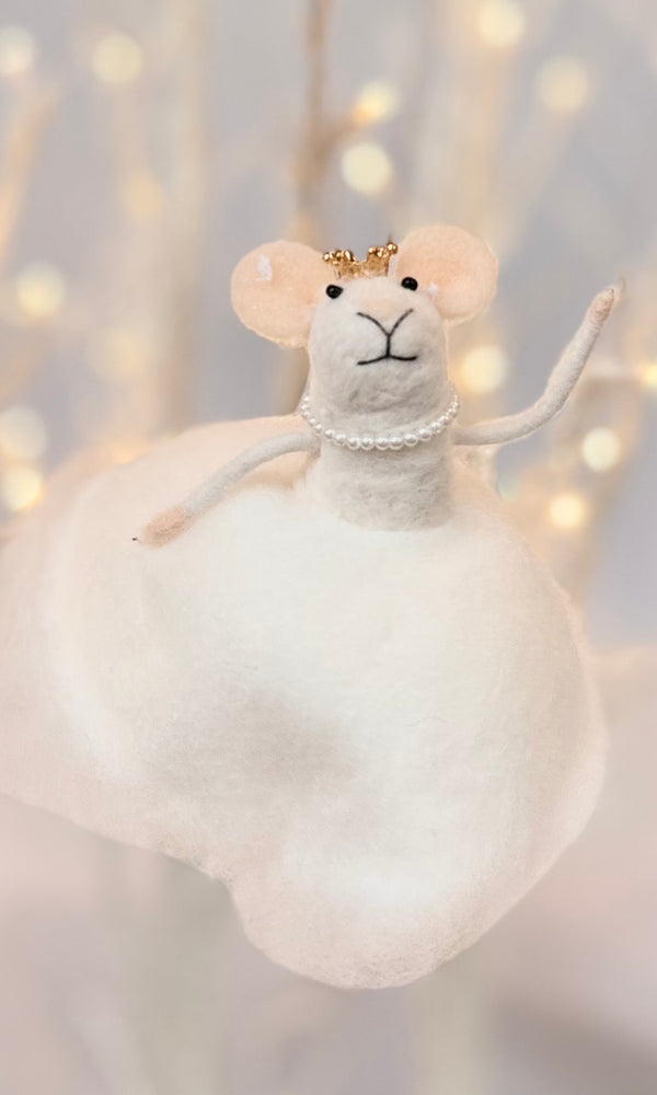Snow Princess Mouse Ornament