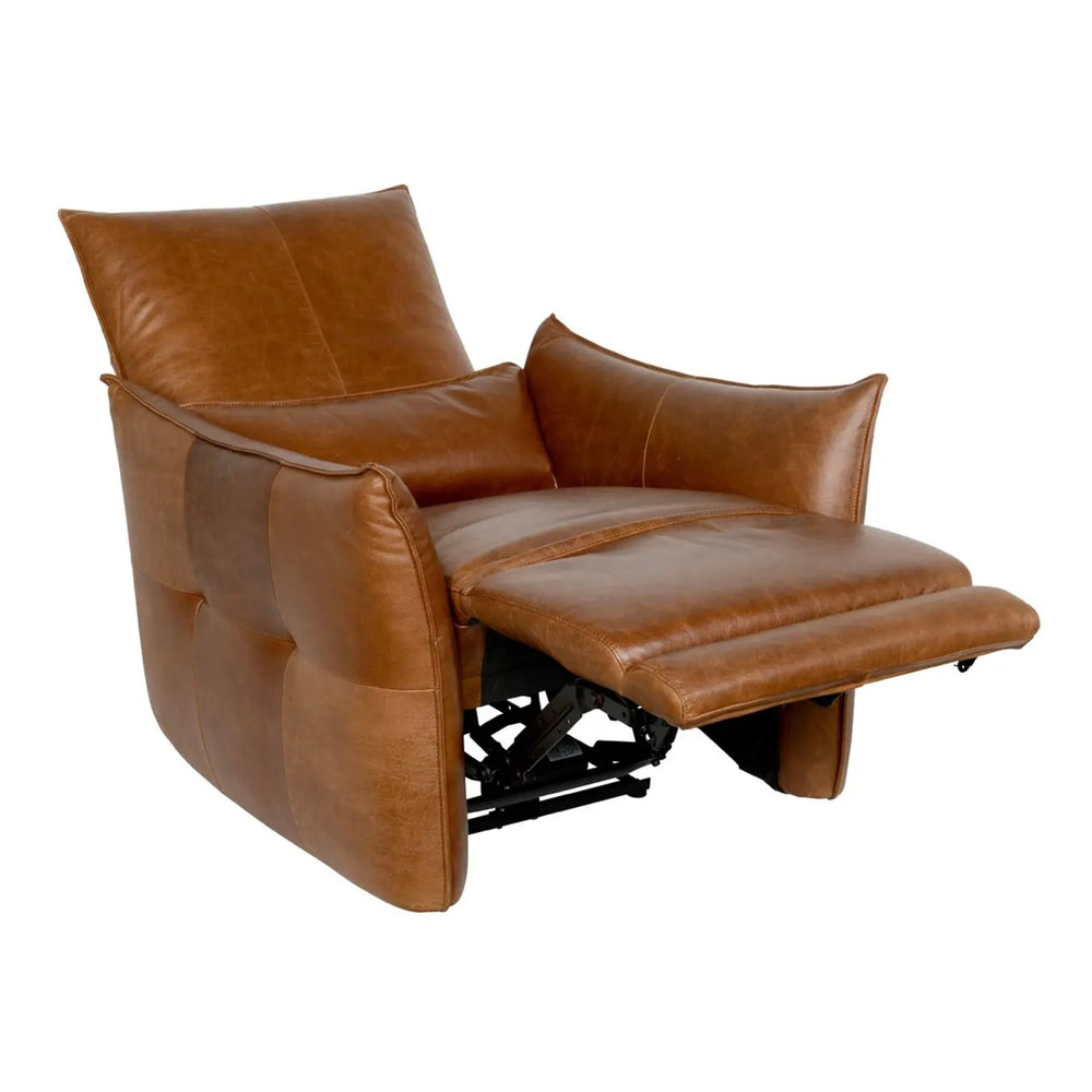 Alton Power Recliner Brown Leather