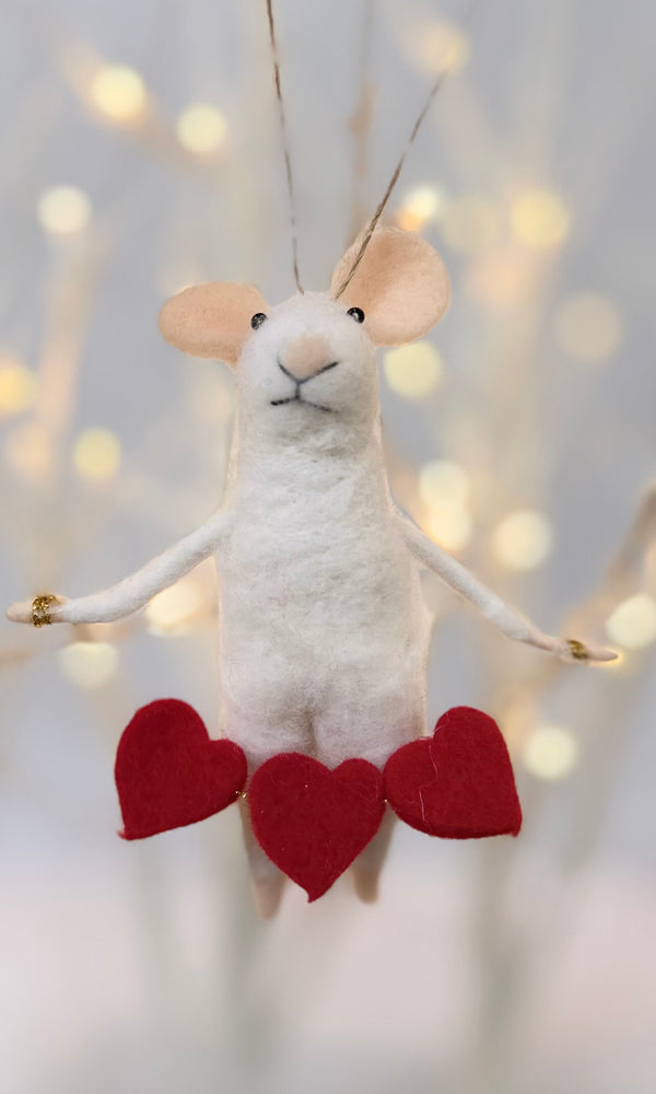 Heart Full Mouse Ornament