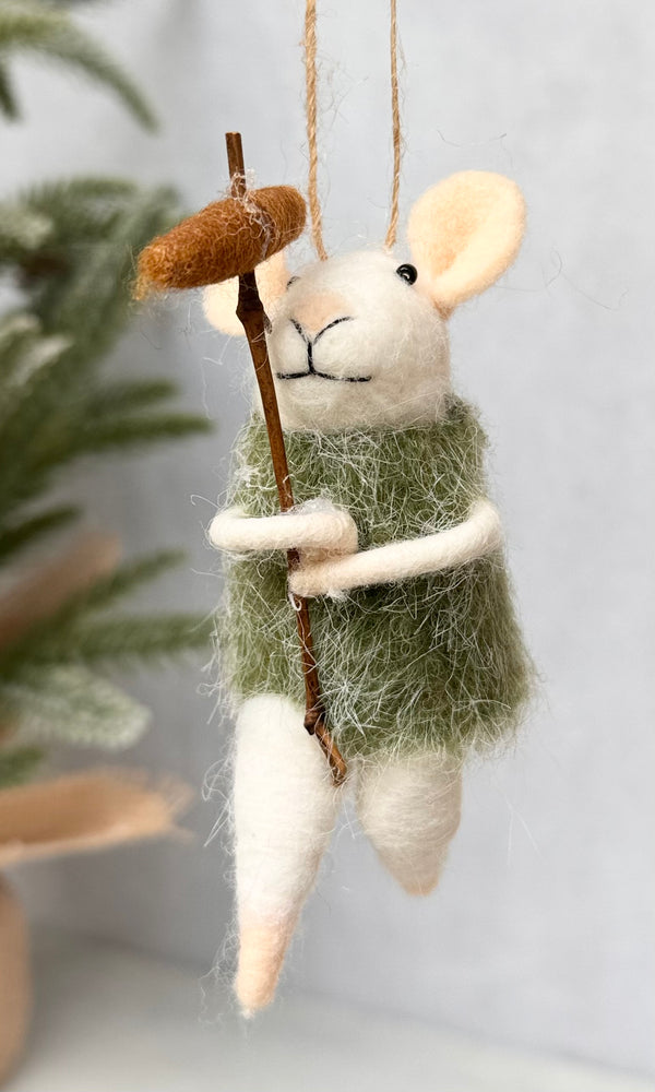 Hotdog Harry Mouse Ornament