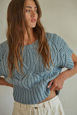 Cali Crochet Knit Crop Top