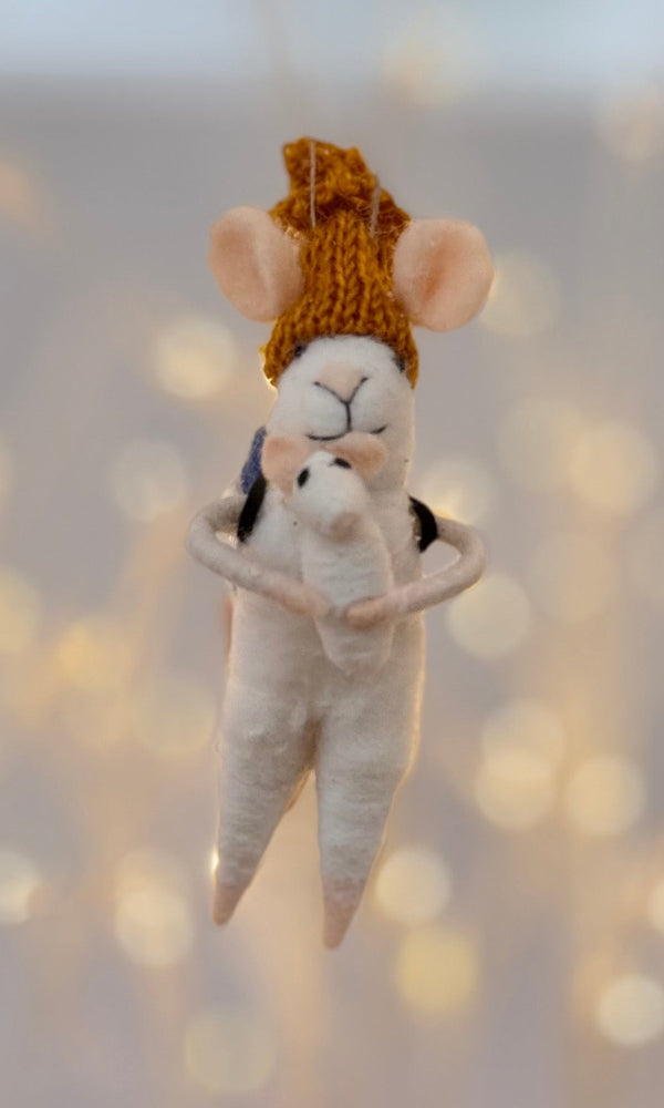 Doting Dad Mouse Ornament