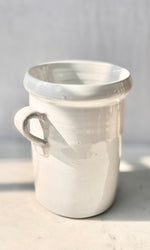 White Double Handle Vase