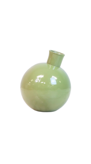 Tilted Sphere Bud Vase | Sage