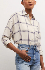 River Plaid Top