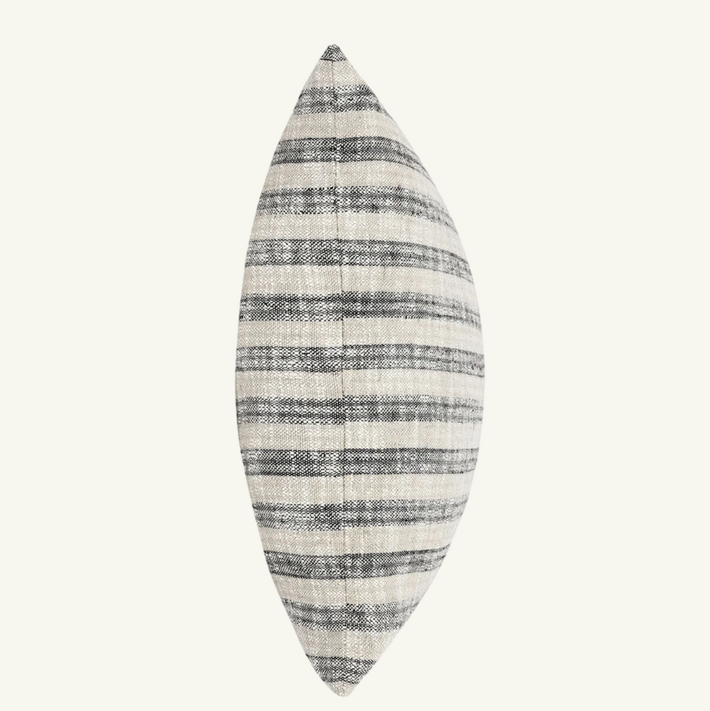 
            
                Load image into Gallery viewer, Linna Natural Black Stripe Pillow
            
        