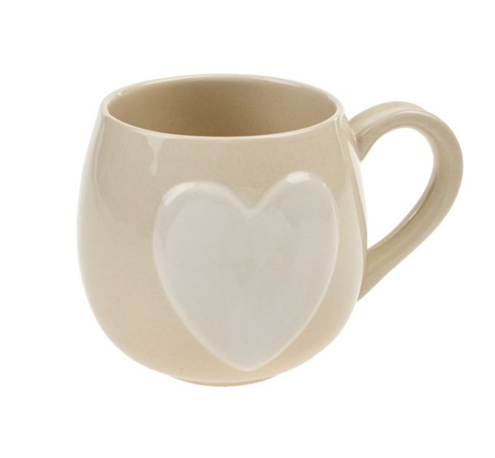 Big Heart Cream Mug
