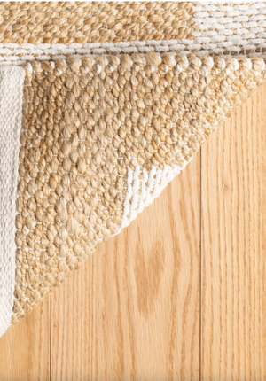 Milo Ivory Woven Jute + Cotton Rug