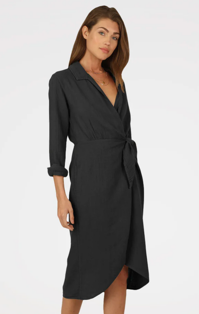 Long Sleeve Wrap Dress