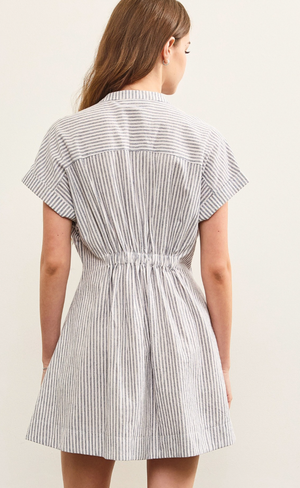 Short Sleeve Stripe Dress