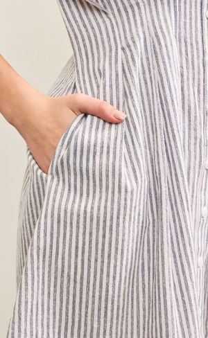 Short Sleeve Stripe Dress