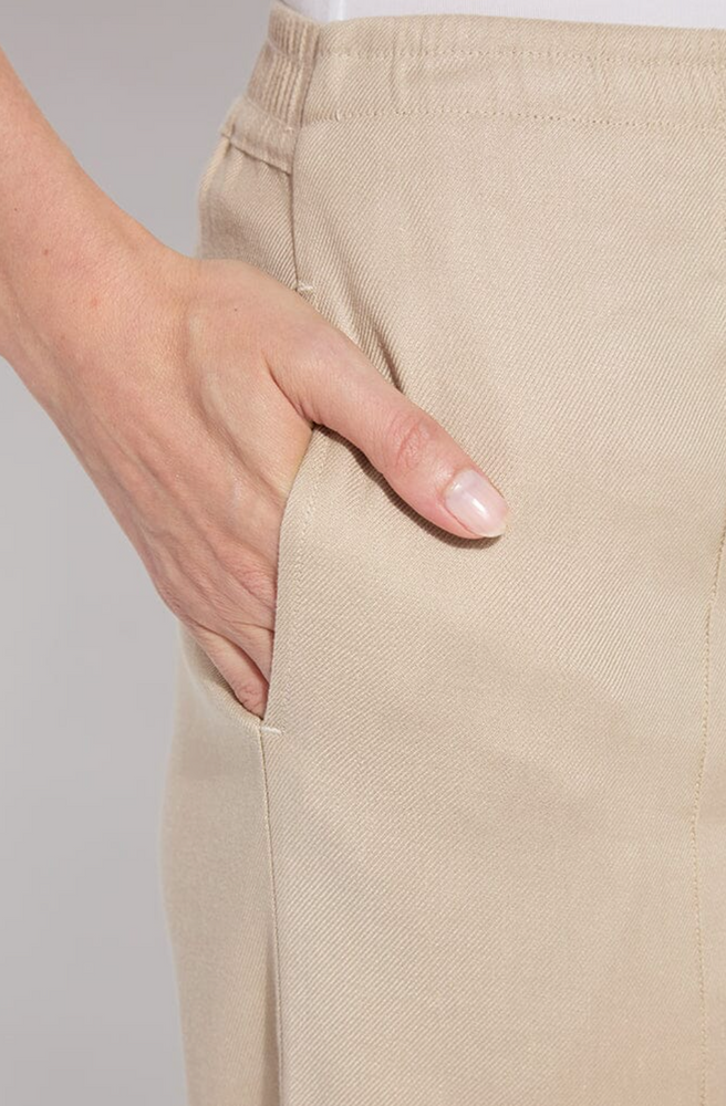 Nixie Drawstring Linen Wide Leg Pant
