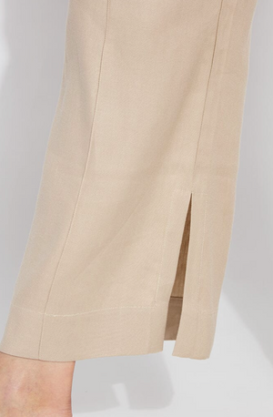 Nixie Drawstring Linen Wide Leg Pant