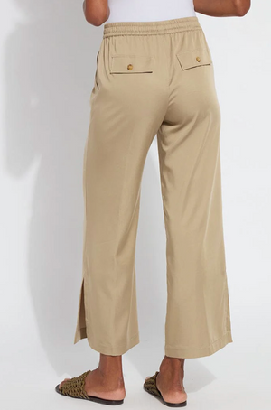 Zena Drawstring Ankle Wide Leg Pants