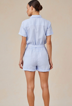 Rolled Hem Utility Romper