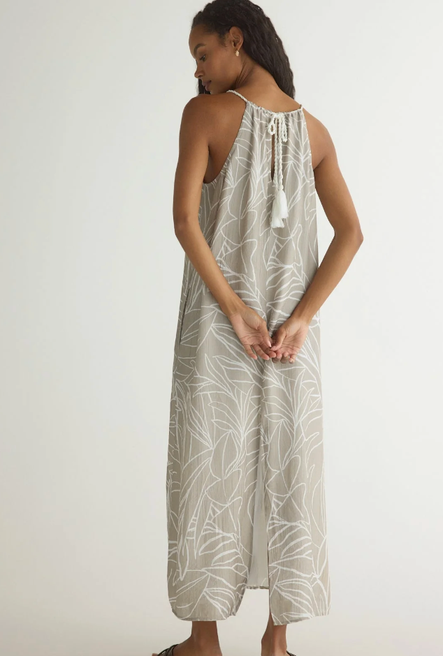 Tropical Halter Dress