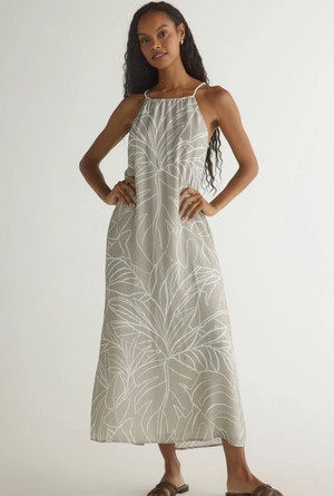 Tropical Halter Dress