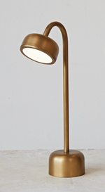 Antique Brass Finish LED Table Lamp