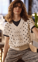 Claudie Eyelet Sweater Vest