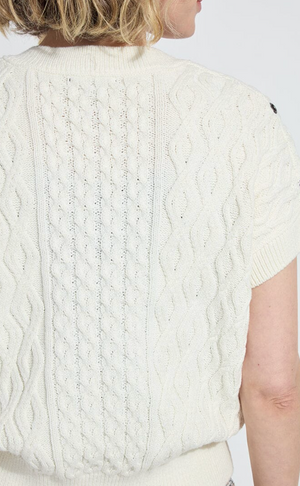 Claudie Eyelet Sweater Vest