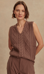 Kay Cable Knit Vest