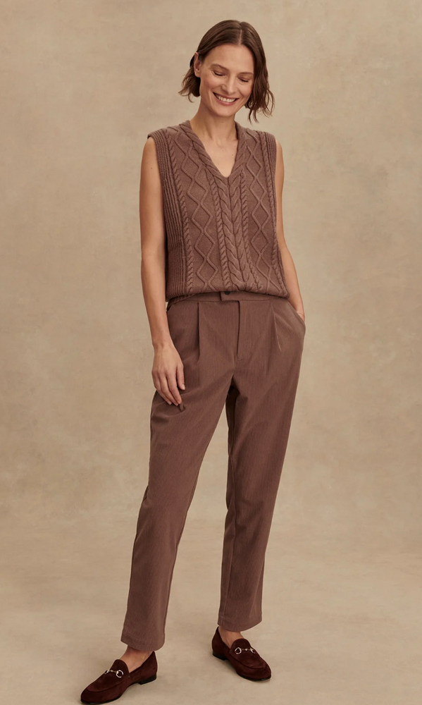Kay Cable Knit Vest