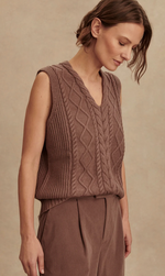 Kay Cable Knit Vest
