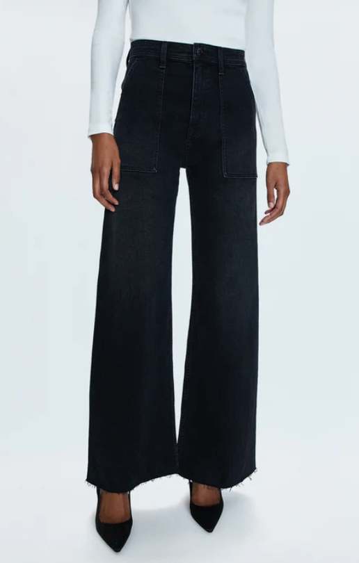 Penny Utility High Rise Wide Leg Jeans