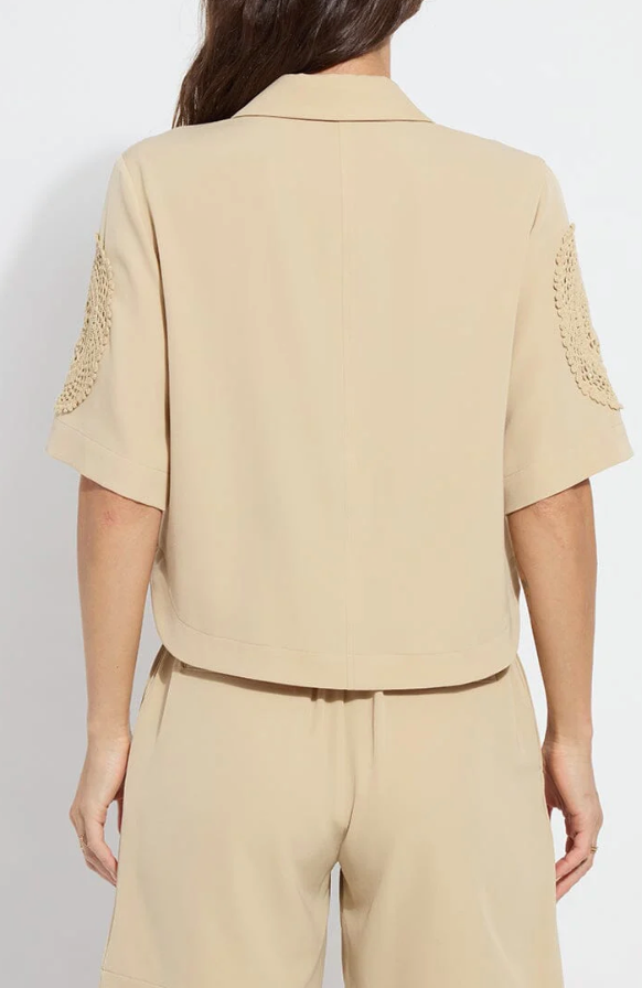 Tyla Crochet Detail Top