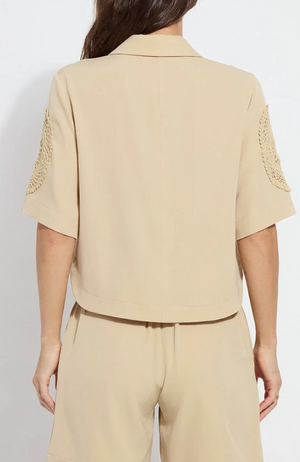 Tyla Crochet Detail Top