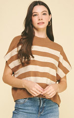Stripe Crew Neck Sweater
