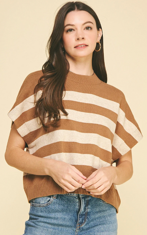 Stripe Crew Neck Sweater