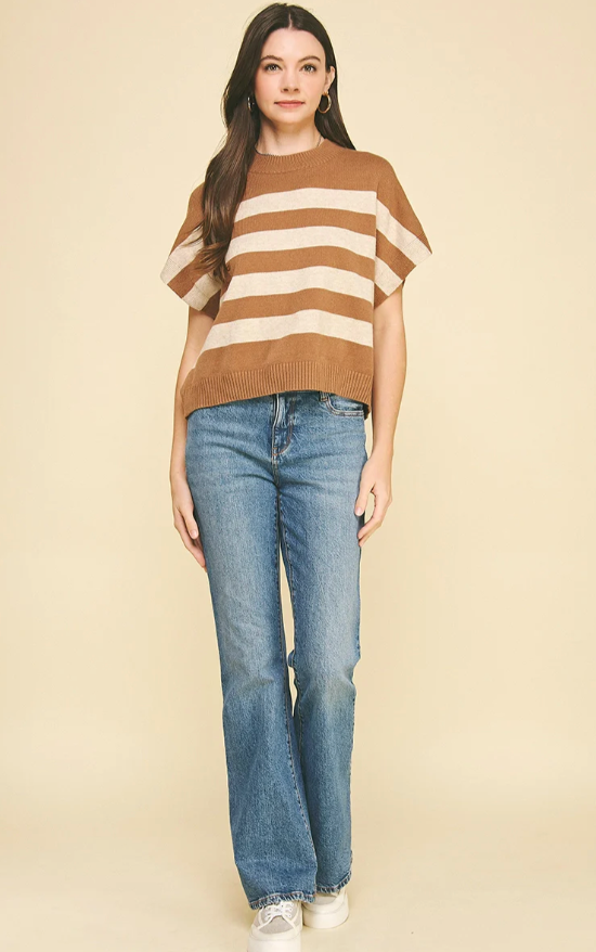 Stripe Crew Neck Sweater