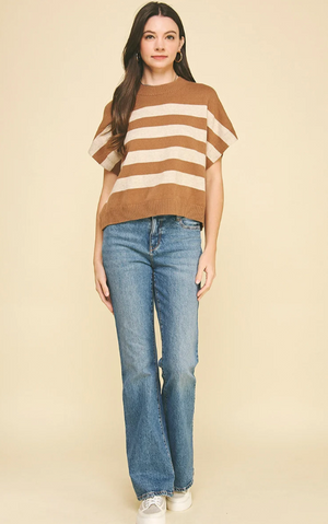 Stripe Crew Neck Sweater