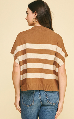 Stripe Crew Neck Sweater