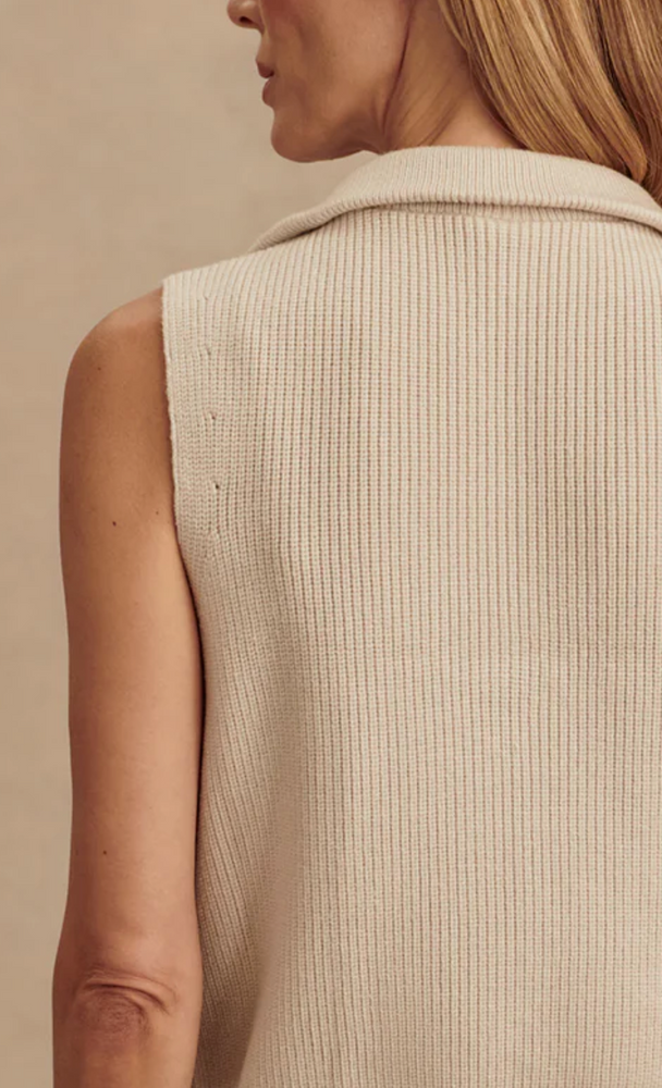 amina half zip knit