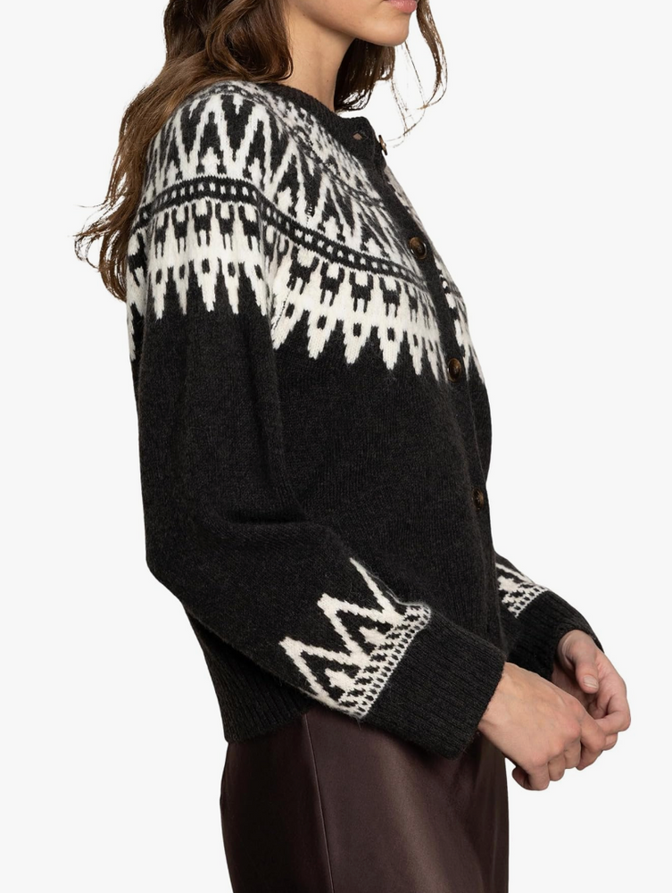 Fairisle Crewneck Cardigan