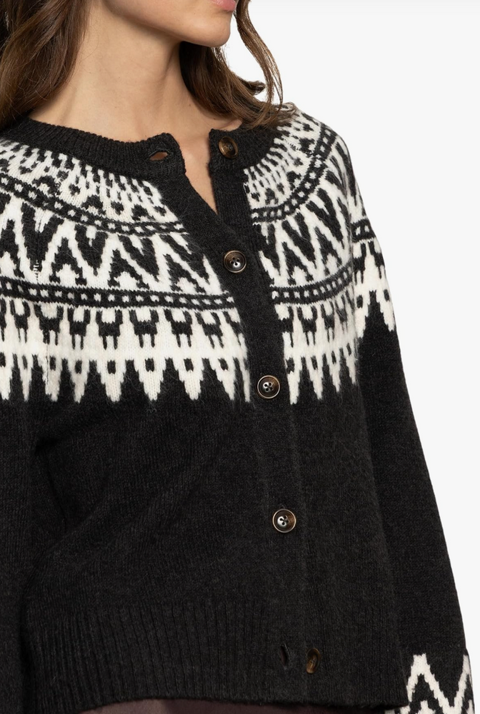 Fairisle Crewneck Cardigan
