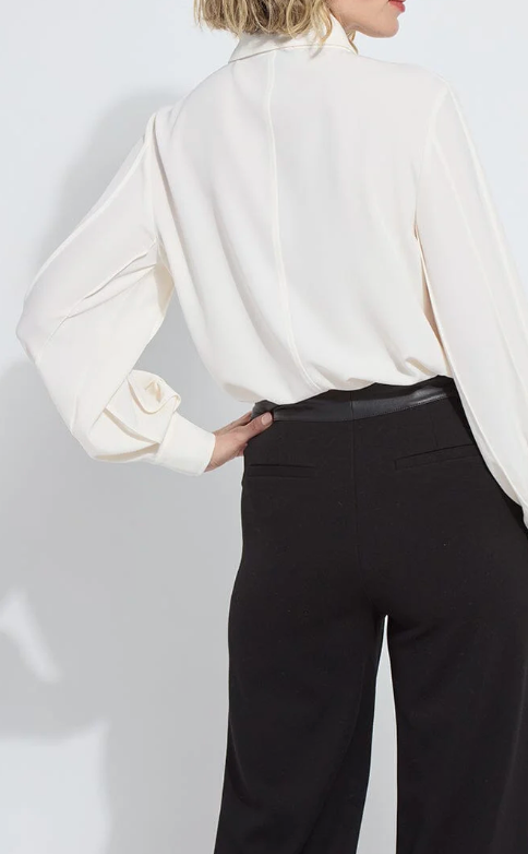 Ivette Pleated Balloon Sleeve Blouse