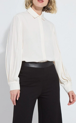 Ivette Pleated Balloon Sleeve Blouse