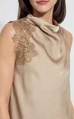 Teresa Guipure Lace Trim Tank